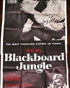 Blackboard Jungle '55 3 SH ~ Glenn Ford ~ Anne Francis & Sidney Poitier Classic!