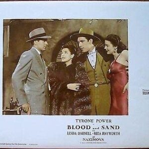 Blood & Sand 1941 4 Photo Lobby Cards Hayworth & Power! ~ Rare!