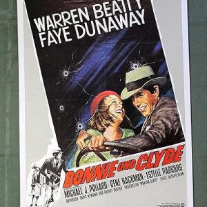 Bonnie And Clyde (1967) 23.5? X 33" German Movie Poster LB