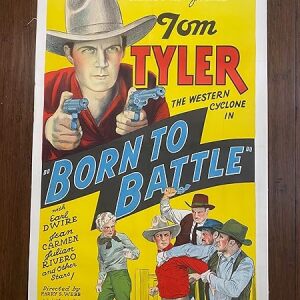 Born To Battle - Tom Tyler (1935) US One Sheet Western Movie Poster LB
