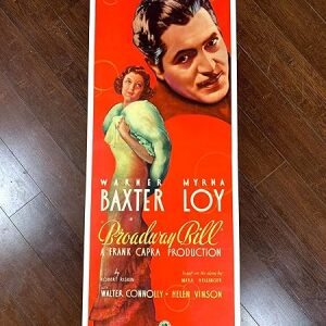 Broadway Bill - Baxter & Loy (1936) US Insert Movie Poster LB
