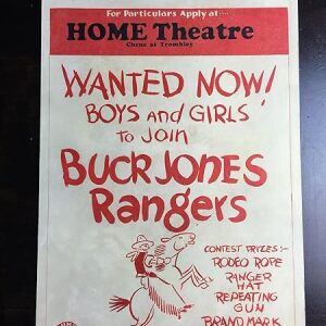 Buck Jones Rangers (1931) US Window Card Movie Poster