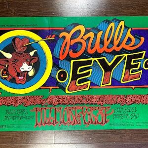 Bulls Eye Concert - Albert King, Ccr & Black Pearl - Art By Rick Griffin (1968) 14" X 22" US Music Poster
