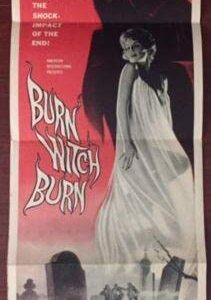 Burn Witch Burn - 1962 Insert Poster - Undead Scary Demon Art!