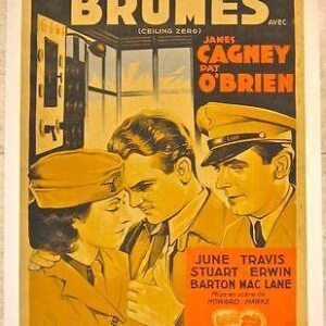 Ceiling Zero - 1936 French LB Poster - Rare James Cagney Art!