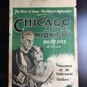Chicago After Midnight - Ralph Ence (1928) US Window Card Movie Poster