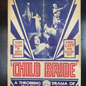 Child Bride - Shirley Mills (1938) 14" x 19.75" US Sexploitation Window Card Movie Poster