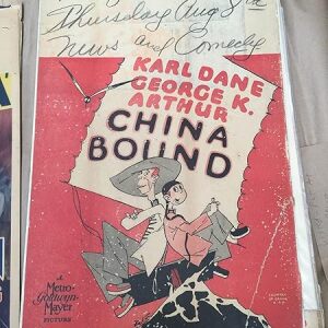 China Bound - Karl Dane & George K. Arthur (1929) US Window Card Movie Poster