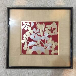 Chinese Silver Flowers - Framed