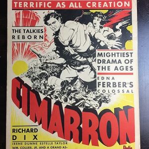 Cimarron - Richard Dix (1931) US Window Card Movie Poster
