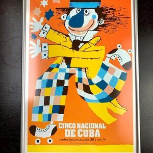 Circo National De Cuba (1971) 9.5" X 12.5" Cuban Circus Poster