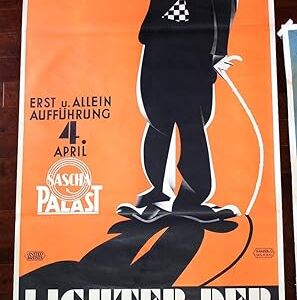City Lights - Charlie Chaplin (1931) 109" X 49" Austrian Movie Poster LB