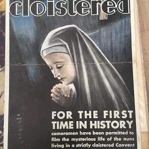 Cloistered - Nun Drama (1936) US Window Card Movie Poster