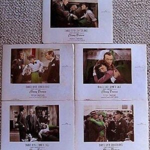 Cluny Brown '46 5 Photo Lobby Cards Charles Boyer Jennifer Jones Ernst Lubitsch!