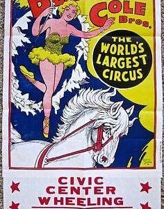 Clyde Beatty Circus Poster - Roland Butler Artwork!
