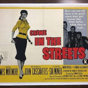 Crime In The Streets - Cassavettes Whitmore (1956) 30" x 40" UK Quad Movie Poster LB