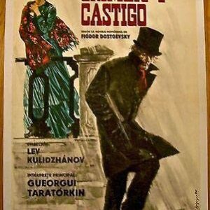 Crime & Punishment '69 LB Russian Poster In Spanish ~dostoyevsky~ Nice Artwork!
