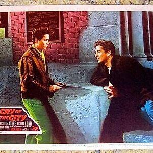 Cry Of The City '48 VF - NM Lobbies #2, 4, 6 Victor Mature Siodmak Film Noir!