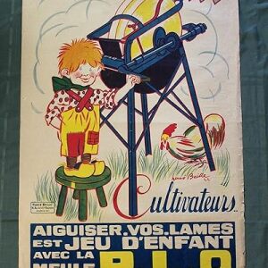 Cultivateurs (unknown) 31? X 47.5? Advertising Poster