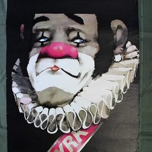 Cyrk Clown - Art By Swierzy (1972) 26.25" X 36.75" Polish Circus Poster