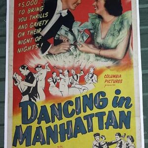Dancing In Manhattan (USA, 1944) US One Sheet Movie Poster LB