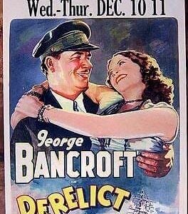 Derelict '30 Window Card Poster George Bancroft High Seas Artwork!