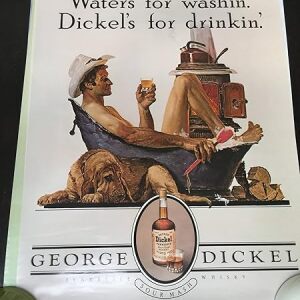 Dickels Sour Mash Whiskey (1982) 28" X 22.75" US Advertising Poster (x3)
