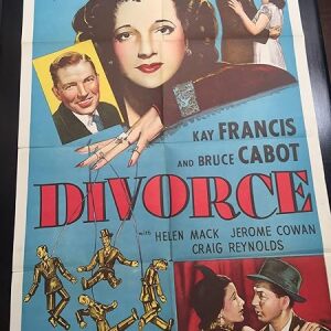 Divorce (1945) US One Sheet Movie Poster - Folded