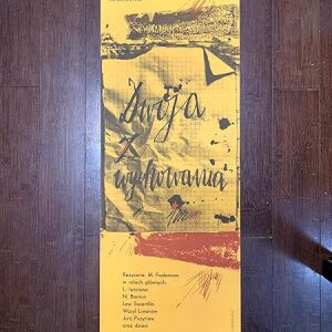Dwoja Wychowania aka Two Upbringings - Art by Neubauer (1964) 11.25" x 33" Polish Movie Poster