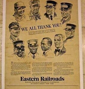 Eastern Railroads President's Conference -lb Advertising Poster