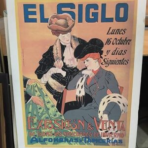 El Siglo: Exposicion y Venta - Art by Milo Winter Spanish Advertising Poster on Board