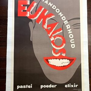 Eukalos - Art by Obozinski (1928) 25.375" x 35.5" Russian Advertising Poster LB