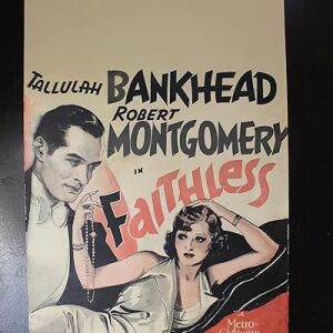 Faithless - Robert Montgomery (1932) US Window Card Movie Poster