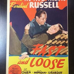 Fast And Loose - Robert Montgomery (1939) 8" X 11" US Mini Window Card Movie Poster