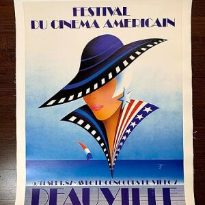 Festival Du Cinema Americain - Deauville (1987) 19" X 25.625" French Advertising Poster LB