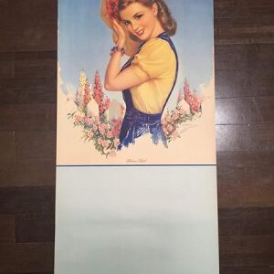 Flower Girl - Art by Jules Erbit (1939) 22" 46.375" US Advertising Poster