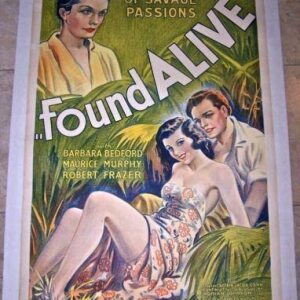 Found Alive (1933) LB 1 SH Gorgeous Stone Litho! Rare!