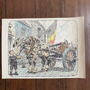 French Political Posters (x3) Art By Alfred Ost (1870's) 11" X 14"