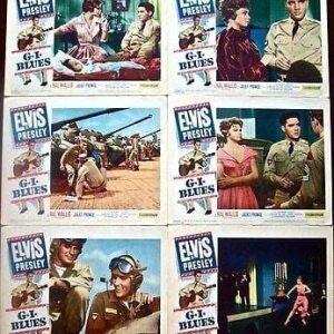 G.i. Blues '60 6 Lobby Cards! ~ Elvis Presley In The U.s. Army !
