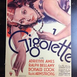 Gigolette - Adrienne Ames (1935) US Window Card Movie Poster