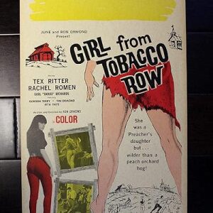 Girl From Tobacco Row (1966) US Window Card Movie Poster