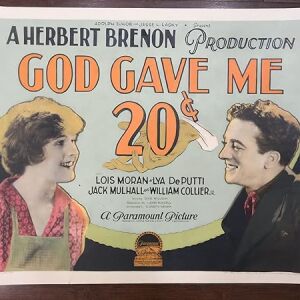 God Gave Me 20 Cents (1926) US Half Sheet Movie Poster