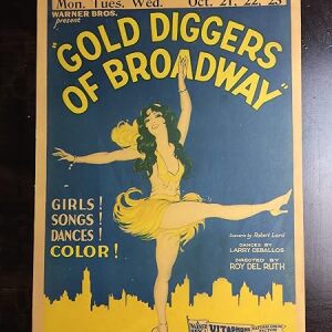 Gold Diggers Of Broadway (1929) US Window Card Movie Poster