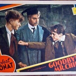 Goodbye Mr. Chips - Original 1939 Lobby Card Poster- Robert Donat Breaks Up Fight