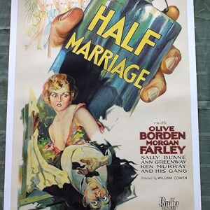 Half Marriage (USA, 1929) US One Sheet Movie Poster