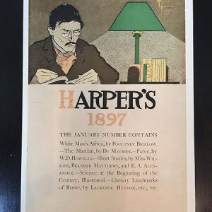 Harper's Magazine - Art by Edward Penfield (Jan. 1887) 17" x 22.5" US Magazine Cover LB