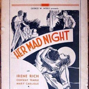 Her Mad Night - Pre-code (1932) US Window Card Movie Poster