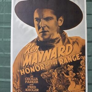 Honor Of The Range (USA, 1934) US One Sheet Movie Poster
