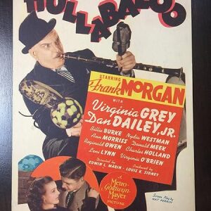 Hullabaloo - Frank Morgan (1940) 8" x 11.5" US Mini Window Card Movie Poster