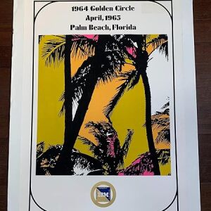 IBM Golden Circle - Palm Beach (1964) 26.5" X 37.5" US Advertising Poster LB
